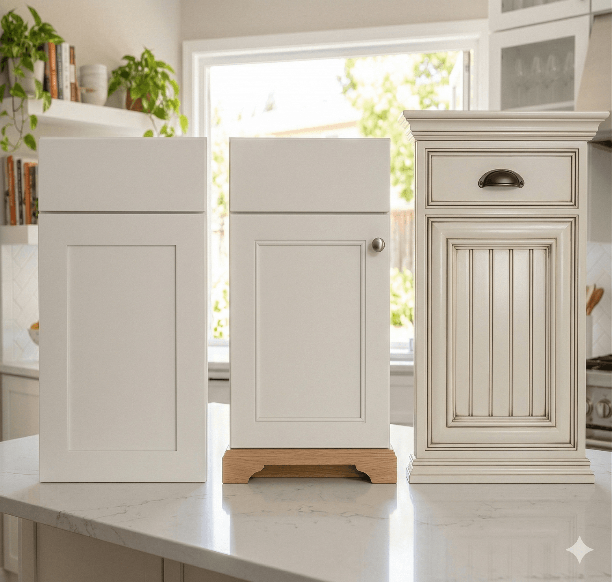 Comparison of stock, semi-custom, and custom kitchen cabinet options for McKinney TX homeowners